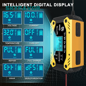 Intelligentes Pulsreparatur-Autobatterieladegerät <span class=keywords><strong>12V</strong></span> 24V <span class=keywords><strong>12V</strong></span> 10A 24V <span class=keywords><strong>5A</strong></span> Intelligentes Laden für AGM GEL Nass-Blei-Säure-Batterien Motorrad - Product Image 6