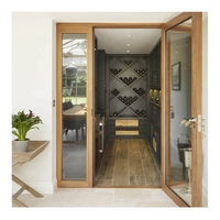 Porte d'entrée principale SJUMBO, design moderne pré-monté, protection contre les intempéries, résiste à la pluie et au vent, sécurité antivol
