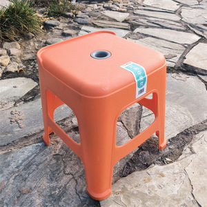 Tabouret en plastique épais en forme de queue de phénix, 25x33cm, antidérapant, pour salle de bain, bain de bébé, usage domestique - Product Image 2