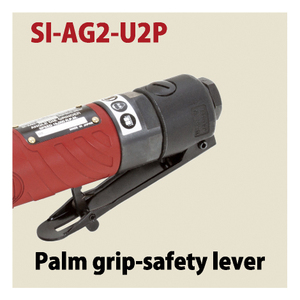 מטחנת זווית פנאומטית Shinano Industrial SI AG2 U2P, כלי עבודה מונע אוויר במהירות גבוהה לליטוש משטחי מתכת - Product Image 6