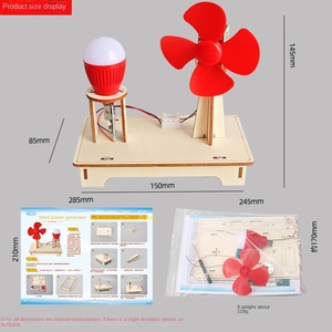 Kit de Materiales para Experimentos Científicos, Turbina Eólica, Proyecto Científico para Estudiantes, Manualidades Creativas para Niños, Invento Creativo, Kit de Bricolaje de Madera Hecho a Mano - Product Image 3