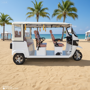 Tricycle électrique homologué pour la route, conforme aux normes CEE pour le marché européen - 100% électrique, 3 roues, taxi-tricycle avec 6 passagers et plus de 1000W de puissance - Product Image 2