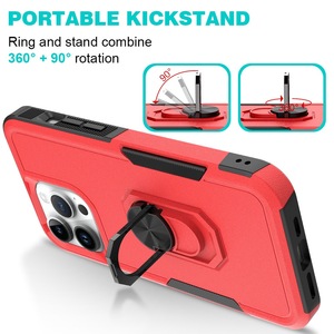 Antichoc Voile 2-en-1 TPU + PC Support Rotatif à 360 Degrés Coque de Téléphone pour <span class=keywords><strong>iPhone</strong></span> 16 Couverture de Téléphone pour <span class=keywords><strong>iphone</strong></span> 15Pro Max 14 13 - Product Image 4