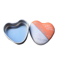 Boîte en aluminium en forme de mini-cœur de qualité alimentaire personnalisée en gros, mini-boîte d'emballage cadeau délicate pour chocolat et bonbons