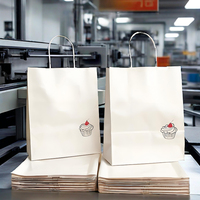 Sacs shopping écologiques en carton ivoire, fabrication directe usine, poignées biodégradables, pour promotion, cadeaux, logo personnalisé, sacs cadeaux de luxe