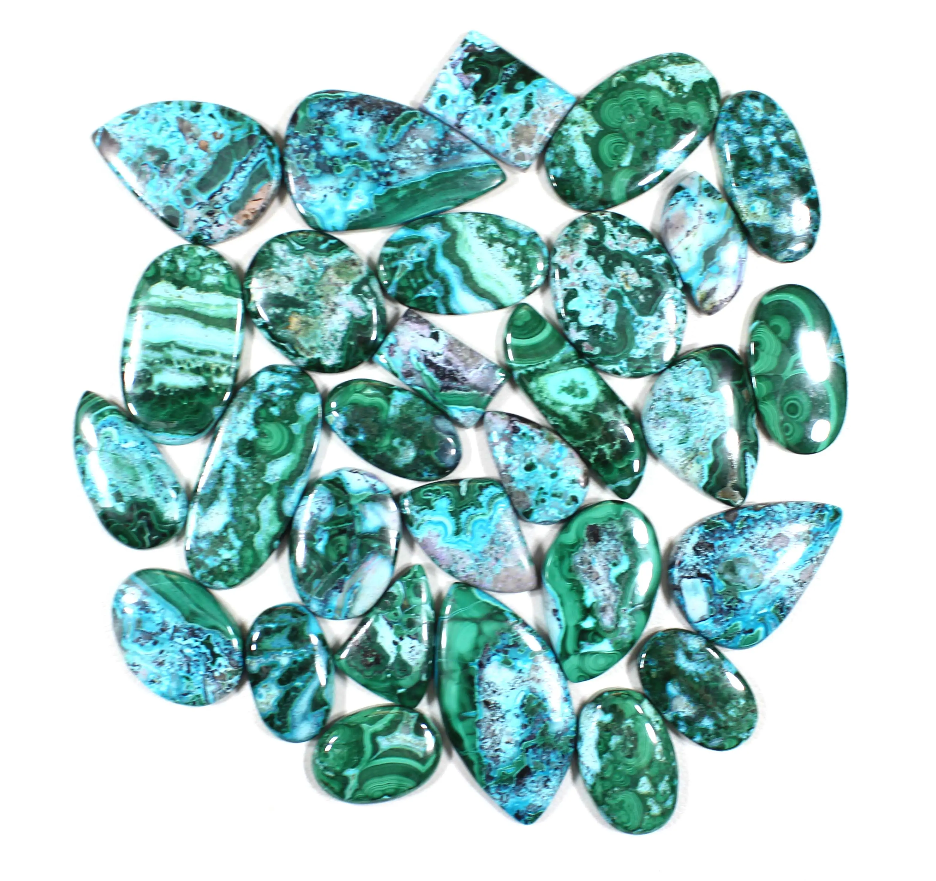 Malachite Chrysocolla Green Malachite Chrysocolla Gemstone For Jewelry Multiple Sizes Lot Blue Azurite Chrysocolla Gemstone Lot