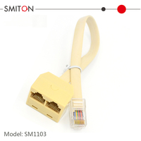 RJ45 Stecker auf Dual RJ45 Buchse Netzwerk-Verlängerungskabel