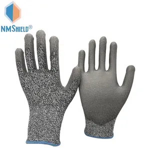 NMSHIELD Labor ANSIA3カットレジスタンスPUグローブハンドワークグローブ安全構造Guantes Seguridad Industrial