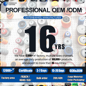 6 inç 8 inç kauçuk evrensel arabası fren iskele tekerlek ağır endüstriyel tekerler frenli tekerlek - Product Image 5