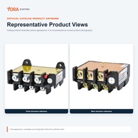 Relais de surcharge thermique YORA JR36-160 40A-160A 690V Relais bimétallique triphasé Protection contre les surcharges du moteur pour usage intensif Industriel