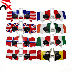 Gafas con Forma de Bandera en Oferta, Gafas de Sol de Plástico para Fanáticos del Fútbol, Accesorios Divertidos para Fiestas y Fotografía - Product Image 1