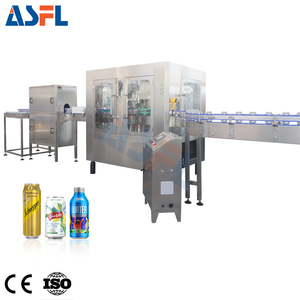Vendita calda macchina riempitrice di linea di produzione per bevande gassate in alluminio su piccola scala - Product Image 1