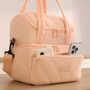 Bolsa Térmica Impermeable para Almuerzo, Bolsa Bento Cruzada para Oficina y Trabajo, Bolsa Refrigerante Portátil para Almacenamiento de Alimentos al Aire Libre - Product Image 1