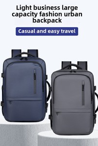 Sac à dos unisexe décontracté en tissu Oxford, imperméable, pour ordinateur portable, avec fermeture éclair, 20-39L, idéal pour l'école, avec logo imprimé de haute qualité, vente en gros - Product Image 5