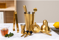 Vente en gros de shaker à cocktail en acier inoxydable de qualité supérieure derniers mini outils de bar de bistro équipement complet de bar à jus poli