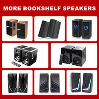 Altavoz Wood Construction 2.0 con 60W de Potencia de Salida Alta, Bajos Profundos, Calidad de Sonido Superior, Altavoz para PC y TV