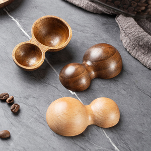 <span class=keywords><strong>Cuchara</strong></span> medidora de granos de café de doble cabezal de madera maciza <span class=keywords><strong>gramos</strong></span> varias cucharas de café leche en polvo - Product Image 4