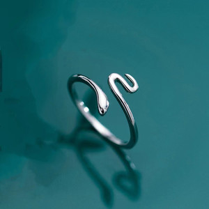 Anillo enorme de plata esterlina para mujeres y niñas para abrir joyería de moda ajustable conjunto de anillos de pareja para hombres anillo de bodas - Product Image 4