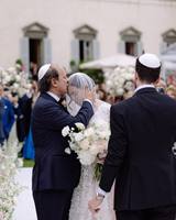 Gele zachte custom kippa met bloemenprint binnenkant, gepersonaliseerde print kippot, Joodse geschenken voor Joodse Bat Mitzvah bruiloftfavoren