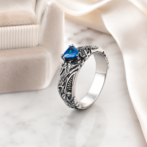 Womens Vintage Engagement Ring with Sparkling Stone Classic Wedding Fashion Jewelry - Product Image 2