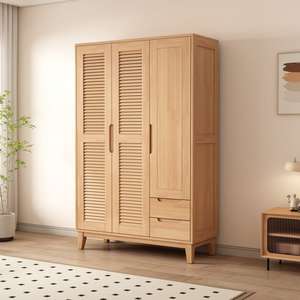 Armario doble extragrande moderno con cajones expandibles, armario sólido simple para techo de dormitorio o apartamento - Product Image 2