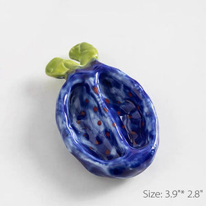 Ciotola colorata a forma di frutta del <span class=keywords><strong>drago</strong></span> di carota di cipolla in ceramica dipinta a mano - Product Image 6