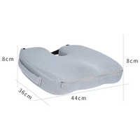 Nouveau coussin de siège ergonomique en mousse à mémoire de forme pour chaise de bureau, housse en maille 3D avec sangle de fixation réglable, coussin de siège pour fauteuil roulant
