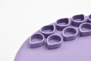 Tablero de Dibujo Elíptico de Silicona con Vaso, Tapetes de Arte de Silicona para Niños, Duraderos y Fáciles de Limpiar - Product Image 2