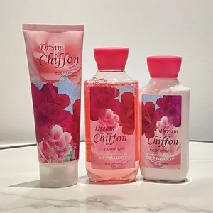 Crème et lotion parfumées pour le corps de marque privée gel douche huile pour le corps ensemble de produits de soins de la peau