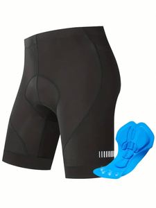 Shorts de cyclisme respirants en maille pour hommes avec rembourrage, taille élastique mi-haute, décontractés, extensibles, pour l'été, le vélo, le <span class=keywords><strong>VTT</strong></span>, dropshipping - Product Image 3