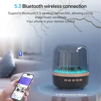 Barre de son portable sans fil pour système home cinéma 5.3 avec caisson de basses, Hi-Fi, lampe acoustique respirante, prise en charge de la carte mémoire et application