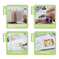 Kit de Peinture Portable Premium FLOWER PAINTING TOYS – Ensemble de Voyage d'Art Aquarelle de Poche pour Enfants, Débutants Créatifs, Cadeau Idéal pour Filles