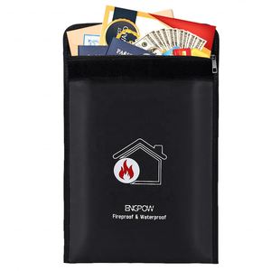Office Supplies Fiberglass <b>A4</b> File <b>Folder</b> Waterproof Fireproof <b>Document</b> Bag - Product Image 2