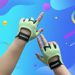 Guantes de Levantamiento de Pesas Unisex Transpirables y Antideslizantes con Logotipo Personalizado para Gimnasio y Fitness - Diseño de Medio Dedo, Talla Personalizada Disponible - Product Image 1