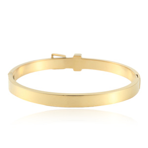 Women's Gold Tone Crystal <b>Bangle</b> <b>Bracelet</b> With Rhinestone Inlay Everyday Wear Jewelry 13012 - Product Image 2