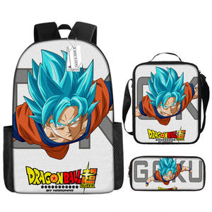 Anime cartone animato tre pezzi zaini ad alta capacità borsa a tracolla impermeabile astuccio per bambini - Product Image 6