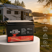 Fuyue Grosir Baterai LiFePO4 12V 24V 48V 100Ah 200Ah 300Ah 600Ah Sistem Penyimpanan Energi dengan JBD Smart BMS untuk RV Camper