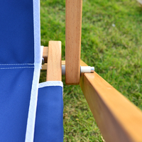 Chaise de plage pliante portable personnalisée, tissu Oxford de luxe, bois - Conçue pour le camping, les parcs et l'utilisation en extérieur sur la plage