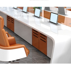 Di lusso di grandi dimensioni mobili da ufficio moderni tavolo da riunione rettangolare per la negoziazione del consiglio per sale conferenze - Product Image 3