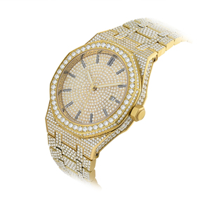 Hot-Bán Chất Lượng Cao Của Người Đàn Ông Đồng Hồ Cơ Khí Châu Âu Mỹ Phong Cách Trang Trí Với Đầy Đủ Moissanite Kim Cương Thời Trang Hợp Thời Trang - Product Image 3