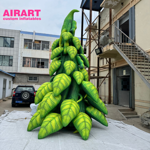Árbol de vaina de guisante inflable realista con hojas de simulación y luz Led para decoración de fiestas - Product Image 1