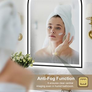 Frameless <b>LED</b> <b>Mirror</b> with a Silver <b>Mirror</b> Backing, Enhances <b>Light</b> Reflectivity for a Brighter Space - Product Image 5