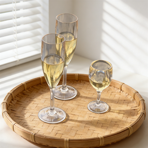 Copa de champán de plástico de 22.5 cm de altura, modelo de copa de vino blanco, accesorio para celebraciones de boda, decoración, bebida ficticia dulce, exhibición ASMR - Product Image 3