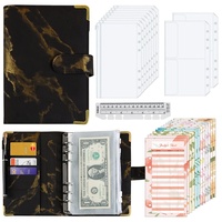 Haute qualité personnalisé A5 A6 marbre Budget liant mignon anneau en aluminium et Journal en spirale pour l'écriture scolaire Durable élégant