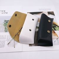 Étui à lunettes de luxe avec logo personnalisé pour femmes étui à lunettes en PU à quantité minimale de commande bas étui à lunettes à la mode