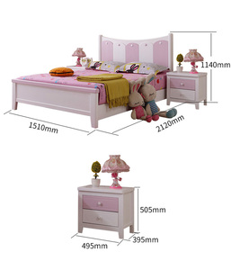 Bens — ensemble <span class=keywords><strong>de</strong></span> meubles uniques pour <span class=keywords><strong>chambre</strong></span> d'enfants et d'adolescentes, <span class=keywords><strong>en</strong></span> <span class=keywords><strong>bois</strong></span> <span class=keywords><strong>rose</strong></span>, <span class=keywords><strong>de</strong></span> princesse, nouveauté - Product Image 6