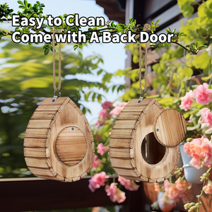 Nueva casa <span class=keywords><strong>de</strong></span> madera para insectos con cuerda para colgar - Hotel perfecto para <span class=keywords><strong>mariposas</strong></span> y abejas y <span class=keywords><strong>refugio</strong></span> para insectos benéficos - Product Image 3