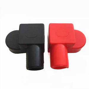 Cache-borne de <span class=keywords><strong>batterie</strong></span> négatif noir en PVC, type L, 90 degrés, isolant, dimensions personnalisables - Product Image 2