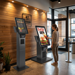 Chiosco Self-Service Minimalista Personalizzato da 22 Pollici con Touch Screen per Ordinazioni/Pagamenti, Integrazione SDK, Produttore OEM, Mini Chiosco per Alimenti - Product Image 5
