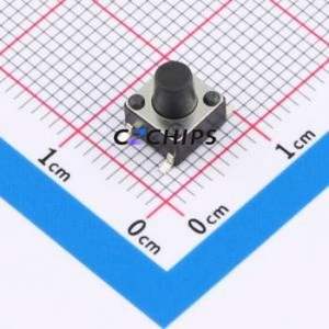 YTSD003B0702501B Tactile Switch SMD-4P,6x6mm Switch Single Pole Single Throw Round Button 2.5N Vertical Mount - Product Image 1